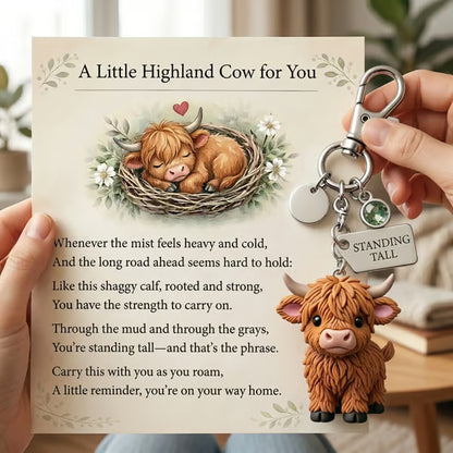 A Little Highland Cow For You Keychain