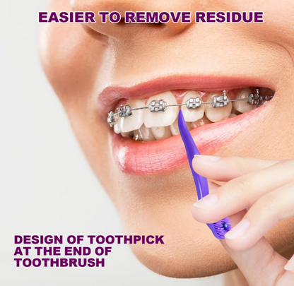 LIMITED DISCOUNT🎁Disposable Mini Travel Toothbrush🎁Pre-Pasted Toothbrushes with Toothpaste and Toothpick for Travel -✅Fluoride Free, ✅No Rinsing Needed, ✅Mint Flavor, ✅Fresh Breath Anywhere Anytime