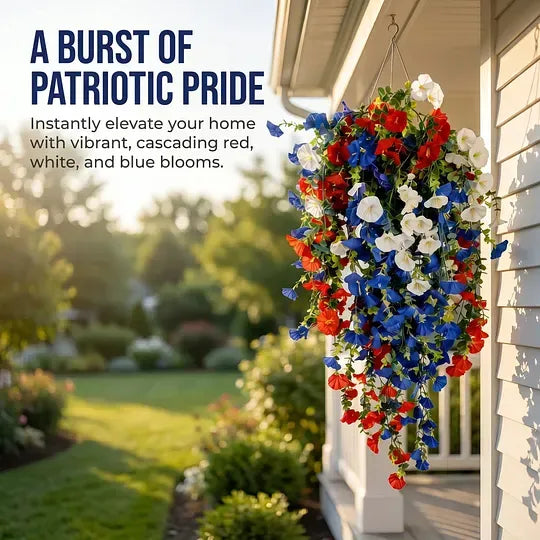 ⚡ Over 50,000 Sold!🎉 Pre-Lit Patriotic Artificial Flower Set - Honor America's 250th Anniversary