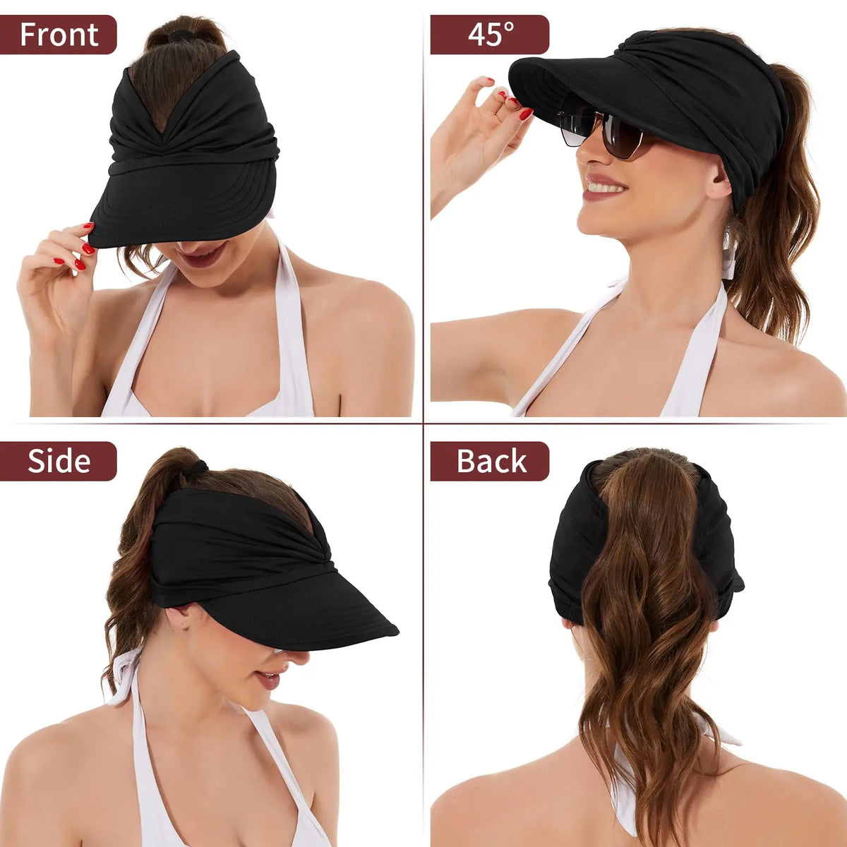 ⚡[BUY 1 GET I FREE] kammoc™  UPF 50+ Wide-Brim Sun Visor Hat 👒