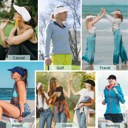 ⚡[BUY 1 GET I FREE] kammoc™  UPF 50+ Wide-Brim Sun Visor Hat 👒