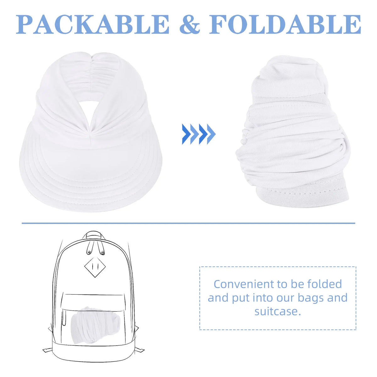 ⚡[BUY 1 GET I FREE] kammoc™  UPF 50+ Wide-Brim Sun Visor Hat 👒