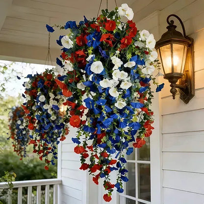 ⚡ Over 50,000 Sold!🎉 Pre-Lit Patriotic Artificial Flower Set - Honor America's 250th Anniversary