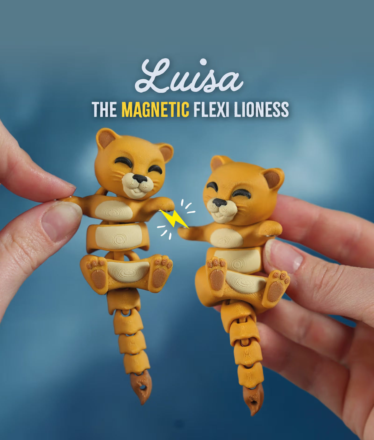 Connected by Heart: Flexi Magnetic Companions 🐾 (A Pair)