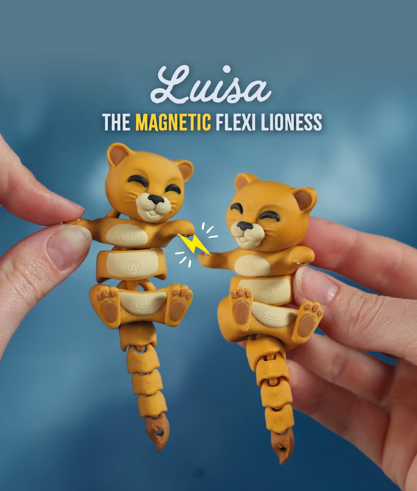 Connected by Heart: Flexi Magnetic Companions 🐾 (A Pair)