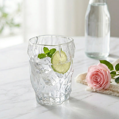Crinkle Texture Glass Cup