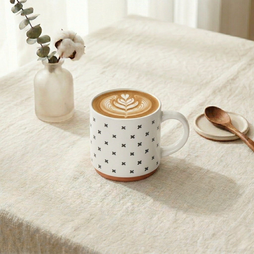 Geometric  Stoneware Mug