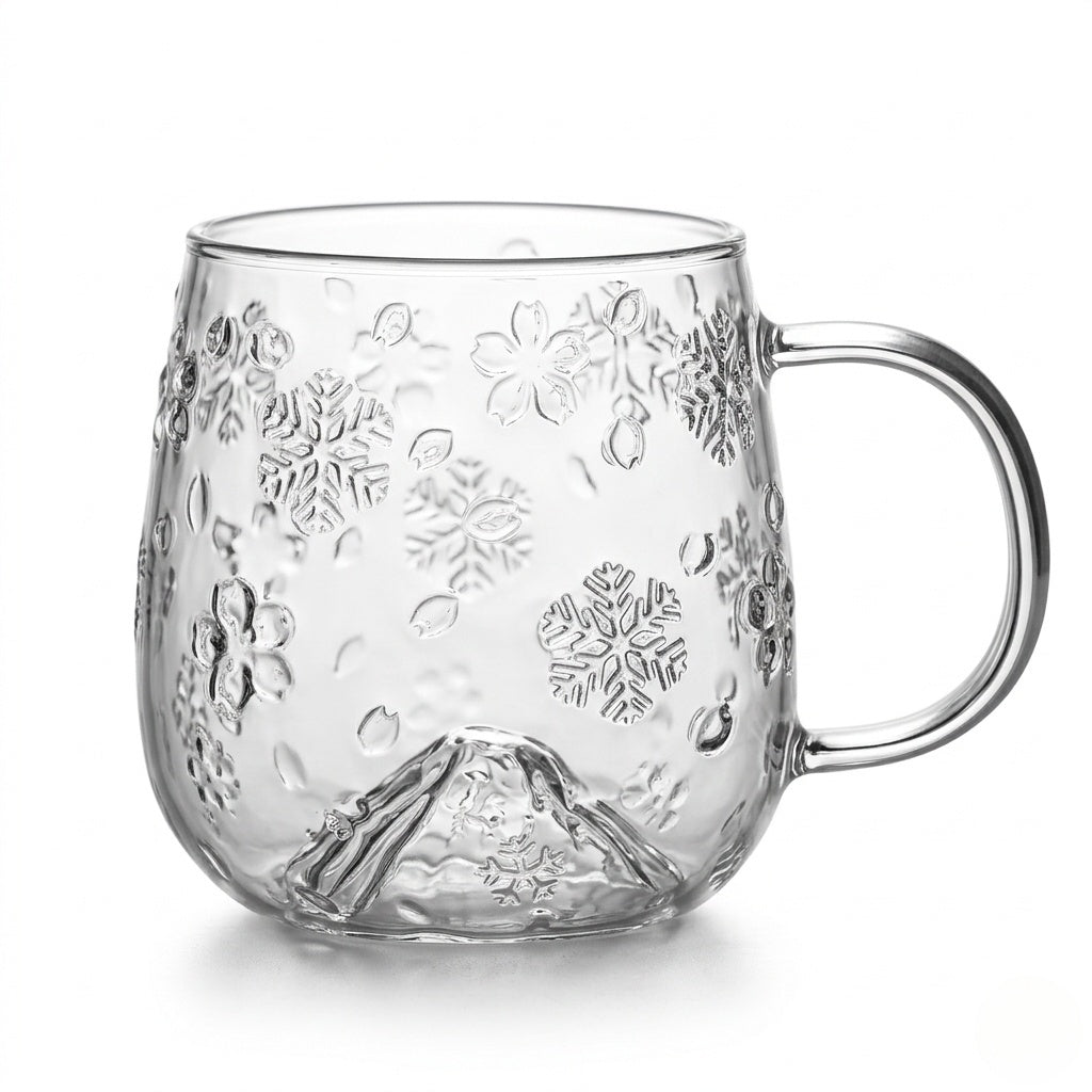 Snowflake Glass Cup