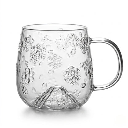 Snowflake Glass Cup