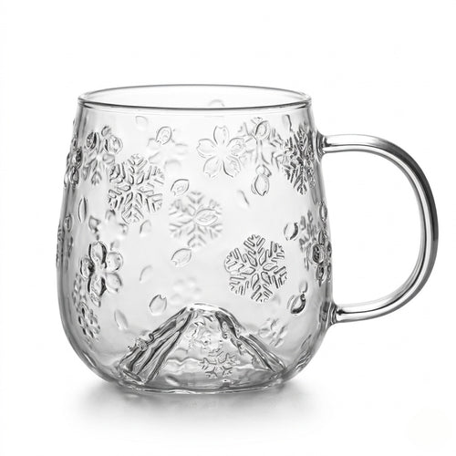 Snowflake Glass Cup