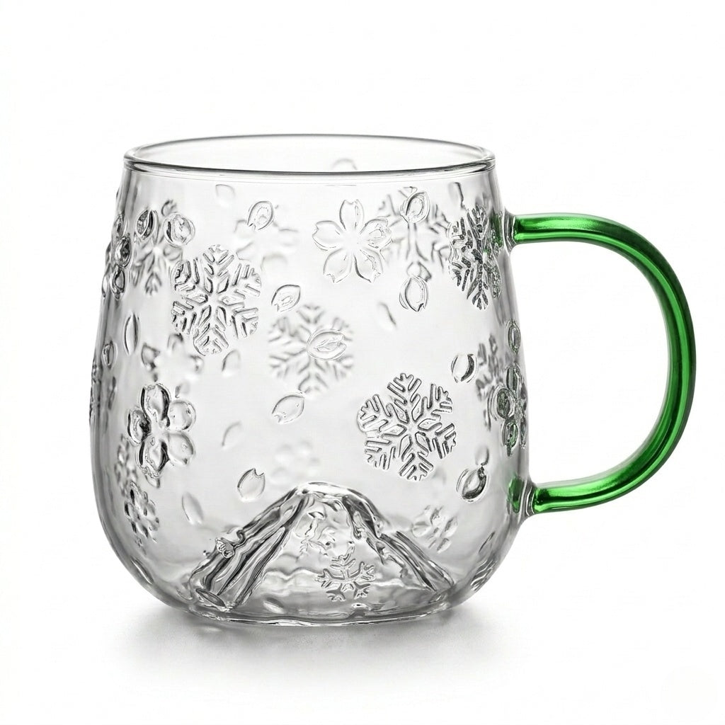 Snowflake Glass Cup