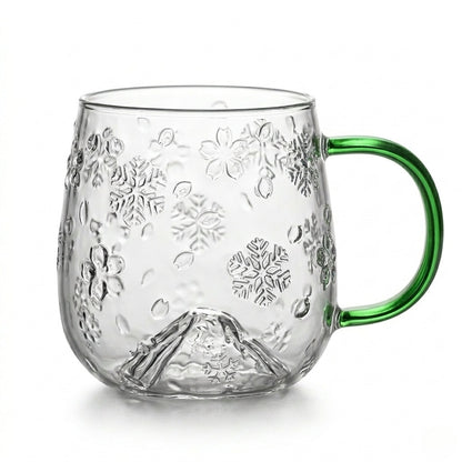 Snowflake Glass Cup