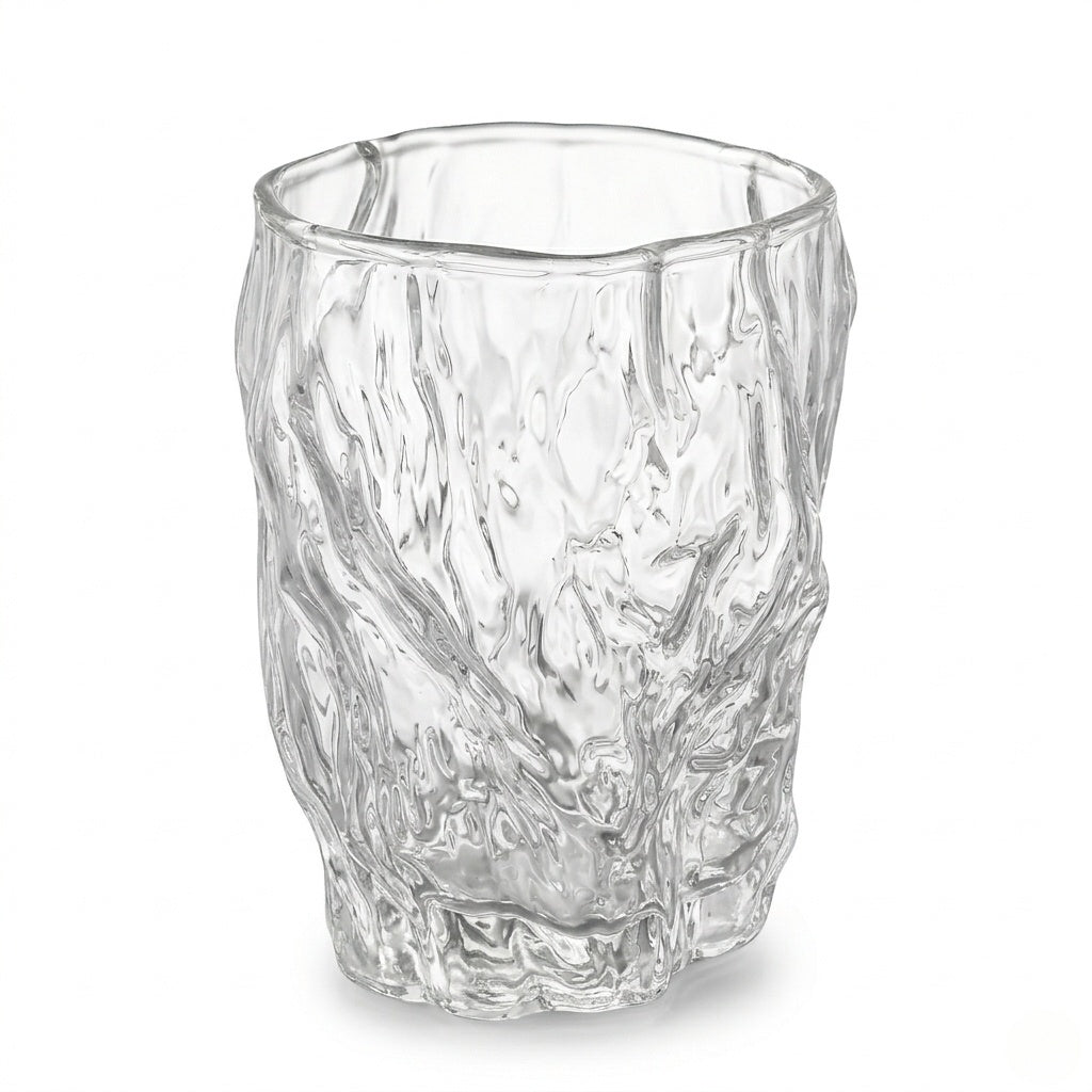 Crinkle Texture Glass Cup