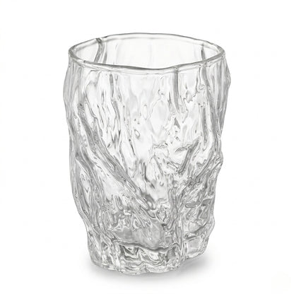 Crinkle Texture Glass Cup