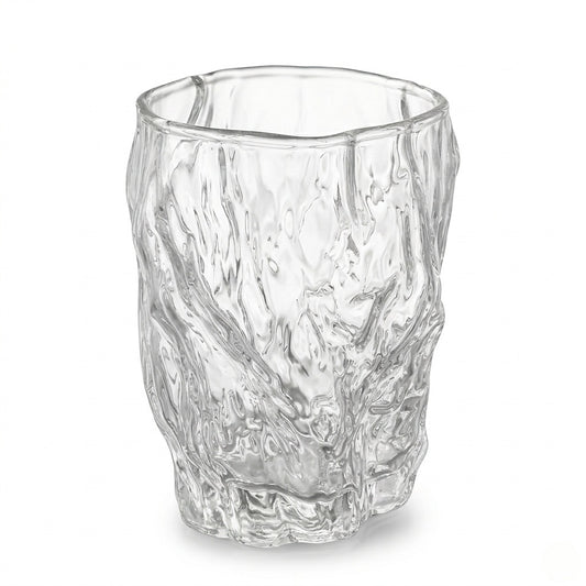 Crinkle Texture Glass Cup