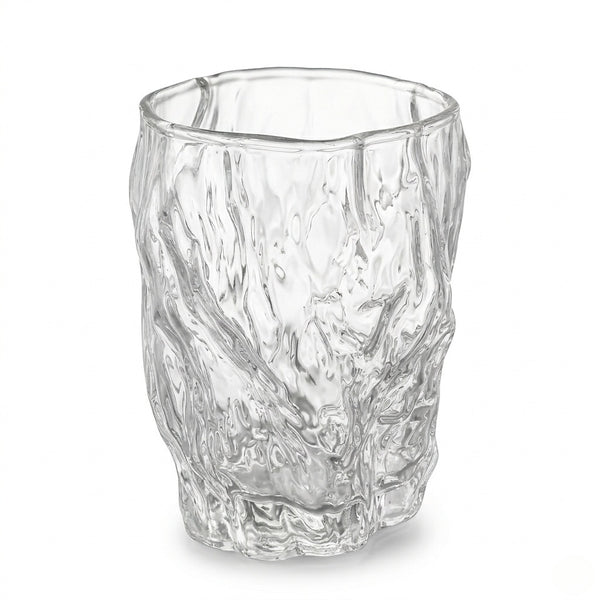 Crinkle Texture Glass Cup