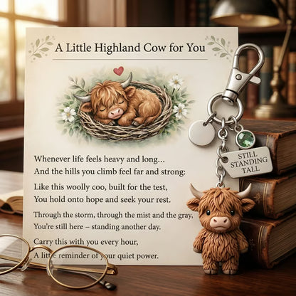 A Little Highland Cow For You Keychain