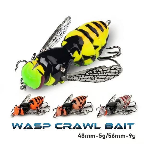 🔥 Last Day 49% OFF – 🐝 Bionic Wasp Topwater Lure That Triggers Explosive Strikes