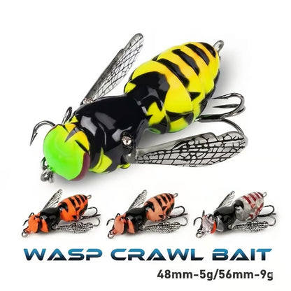 🔥 Last Day 49% OFF – 🐝 Bionic Wasp Topwater Lure That Triggers Explosive Strikes