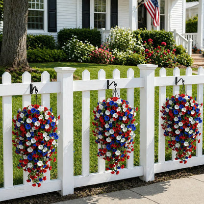 ⚡ Over 50,000 Sold!🎉 Pre-Lit Patriotic Artificial Flower Set - Honor America's 250th Anniversary